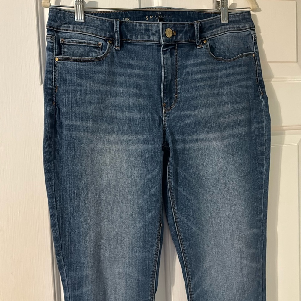 White House Black Market Skinny Lace Jeans